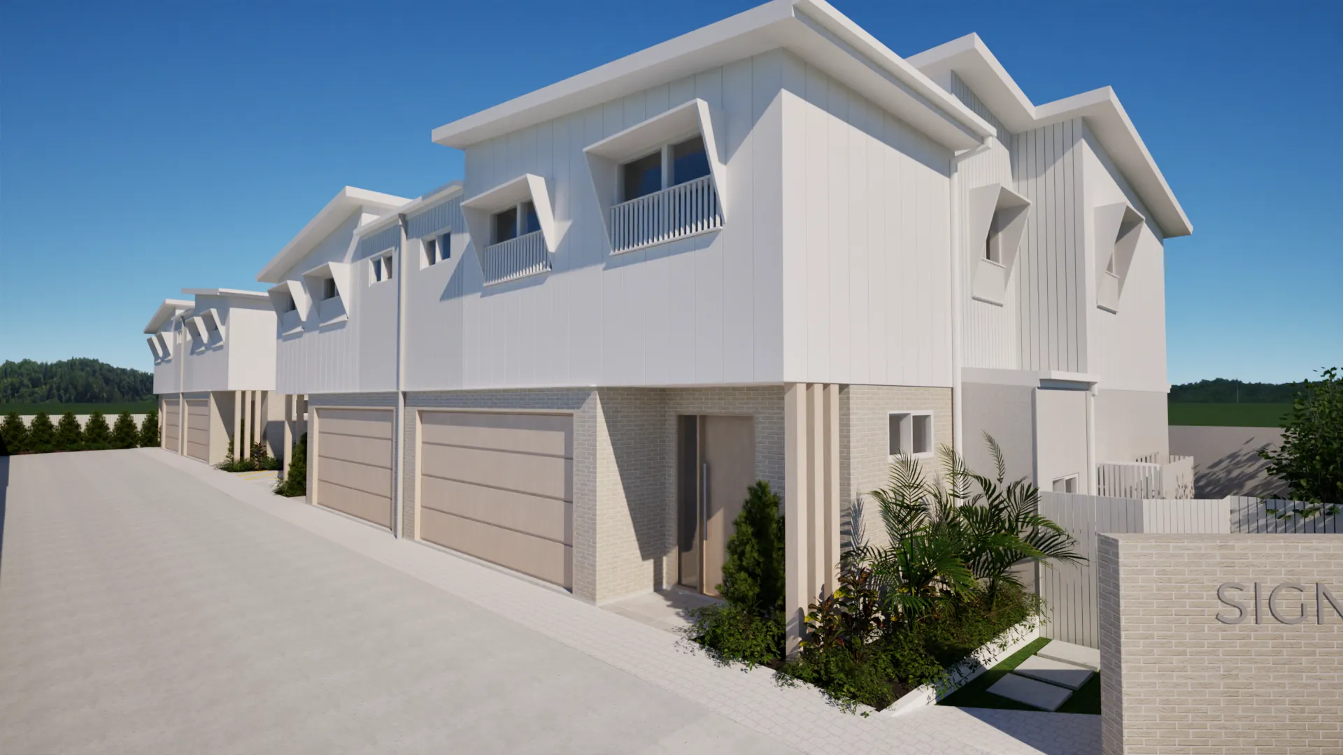 Townhouse and duplex building design Brisbane